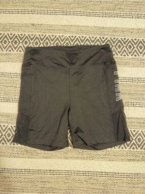 PINK Victoria's Secret Black Bike Shorts with Side Mesh Panels